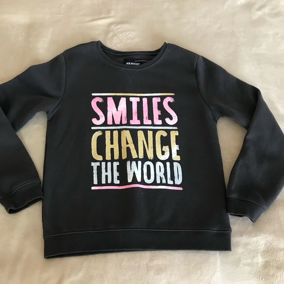 Joe Boxer Smile Long Sleeve Sweater - Size 10/12 - Picture 4 of 9